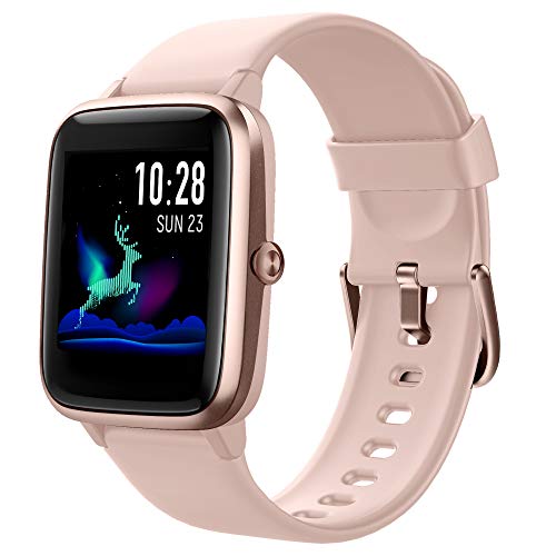 Reloj Inteligente Mujer, Smartwatch Impermeable IP68 Pulsera Actividad Inteligente con Monitor de Pulsómetro/Podómetro/Sueño/Calorías/Cronómetros Reloj Deportivo Hombre para Xiaomi Huawei iPhone