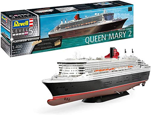 Revell-Queen Mary 2, Escala 1:400 Kit de Modelos de plástico, Multicolor, 1/400 05199 5199