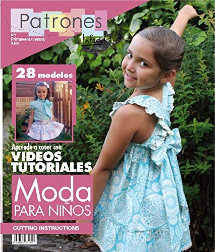 Revista patrones de costura infantil, nº 1. Moda Primavera-verano, 28 modelos de patrones, " niña, niño, bebé" Cutting instructions.