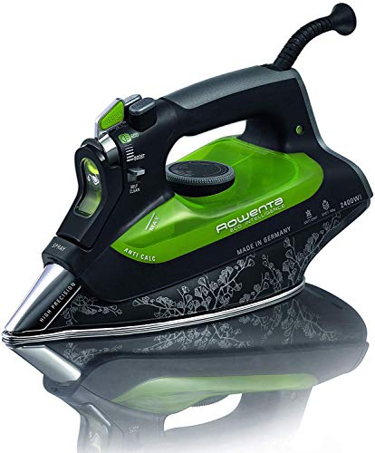 Rowenta Eco Intelligence DW6010D1 Plancha de Ropa, 30% Ahorro energía, Suela microsteam 3D Laser con Punta de precisión, Vapor Continuo 40 g/min, 2400 W, 0.3, Negro, Verde Rowenta Eco Intelligence DW6010D1 Plancha de Ropa, 30% Ahorro energía, Suela microsteam 3D Laser con Punta de precisión, Vapor Continuo 40 g/min, 2400 W, 0.3, Negro, Verde