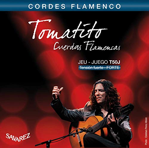 Savarez Cuerdas para Guitarra Clásica Flamenco juego T50J Tensión alta, azul Savarez Cuerdas para Guitarra Clásica Flamenco juego T50J Tensión alta, azul