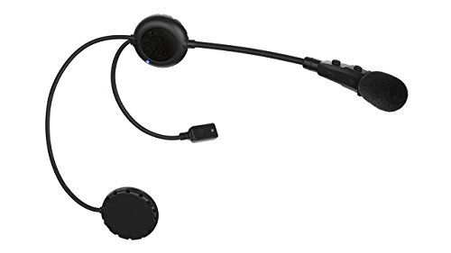 Sena 3S-B Auricular Bluetooth e intercomunicador para Motos y Scooters Kit Casco Abierto, Micrófono con Brazo