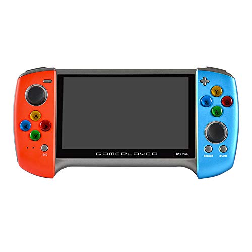 SIWEI Consola de videojuegos portátil, Consola de juegos portátil, Game-pad X19 Plus Consola de juegos retro portátil Pantalla grande de 5.1 pulgadas 8G Construido en 10,000 juegos SIWEI Consola de videojuegos portátil, Consola de juegos portátil, Game-pad X19 Plus Consola de juegos retro portátil Pantalla grande de 5.1 pulgadas 8G Construido en 10,000 juegos
