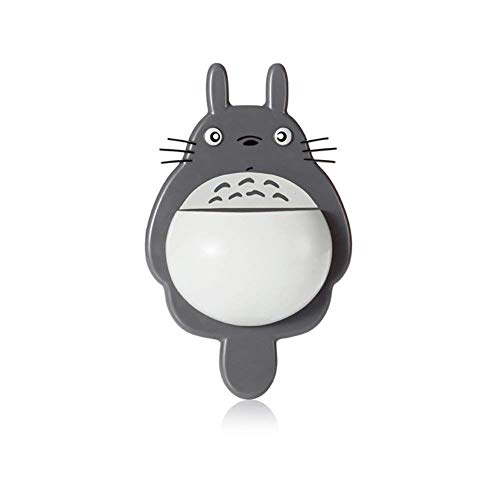 Soporte para cepillo y pasta de dientes Chanhan con diseño del personaje Totoro. Montaje en pared con ventosas, almacenamiento para baños
