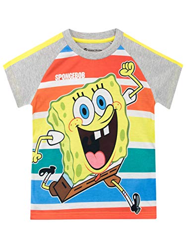 SpongeBob Camiseta de Manga Corta para niños Bob Esponja Multicolor 11-12 Años