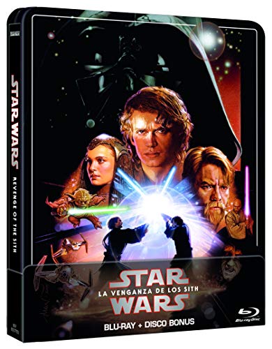 Star Wars Ep III: La venganza de los Sith (Edición remasterizada) - Steelbook 2 discos (Película + Extras) [Blu-ray]