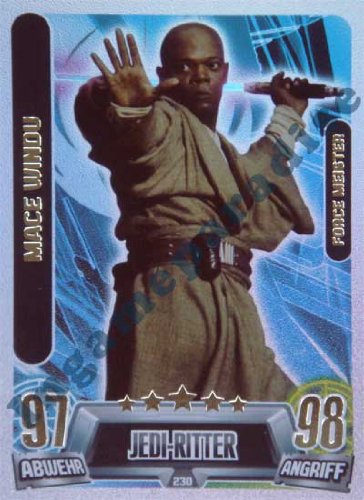 Star Wars Force Attax Movie Cards Serie 2 – Mace WindU – Force Meister – Alemán