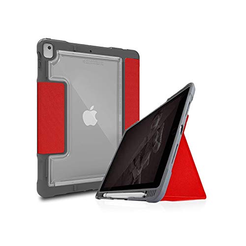STM Dux Plus Duo - Funda para iPad 7ª generación, Color Rojo