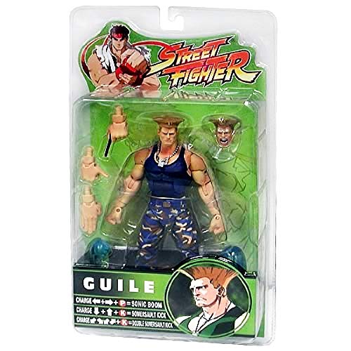 Street Fighter Guile Variante Exclusiva en Azul Figura articulada PVC ca 16cm de SOTA