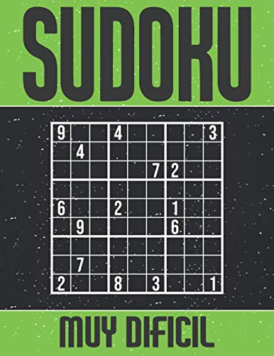 Sudoku Muy Dificil: Rompecabezas de Sudoku para adultos, expertos y mayores en letra grande - Nivel de dificultad Extremo - Con soluciones