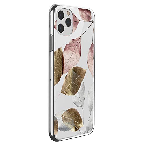 Suhctup Compatible con iPhone 11 Pro MAX Funda Flor de TPU Transparente Diseño de Flores Patrón Cárcasa Ultra Fina Suave con Dibujos Claro Silicona Antigolpes Proteccion Caso（A7）