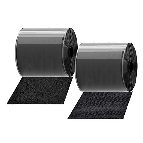 TEUVO Belcro Adhesivo, 11 CM de Ancho y 2M de Largo Belcro Adhesivo Doble Cara para Arreglar, Organizar y unir Objetos en el Hogar y la Oficina TEUVO Belcro Adhesivo, 11 CM de Ancho y 2M de Largo Belcro Adhesivo Doble Cara para Arreglar, Organizar y unir Objetos en el Hogar y la Oficina