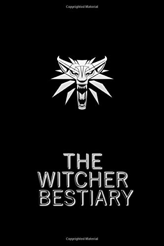 The Witcher Bestiary: Black | Fan Notebook, Sketchbook, Diary, Journal, For Kids, For A Gift, To School | 110 College Ruled Blank Pages | 6” x 9” (Witcher College ruled)