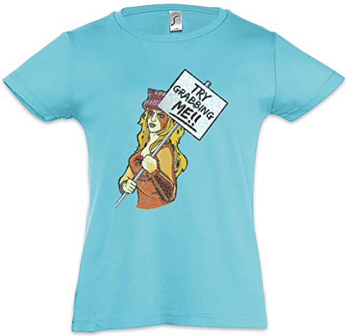 Urban Backwoods Cheetara Camiseta para Niñas Chicas niños T-Shirt Azul Talla 12 Años