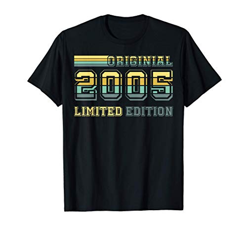 Vintage 2005 Original 2005 16 años regalo de cumpleaños para Camiseta