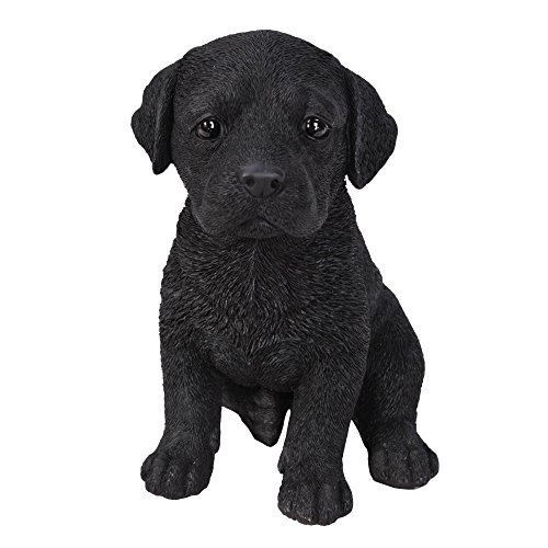 Vivid Arts - Figura decorativa de perro labrador, color negro