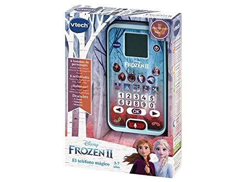 VTech- Frozen II Teléfono Interactivo de Juguete, Multicolor (3480-526122)