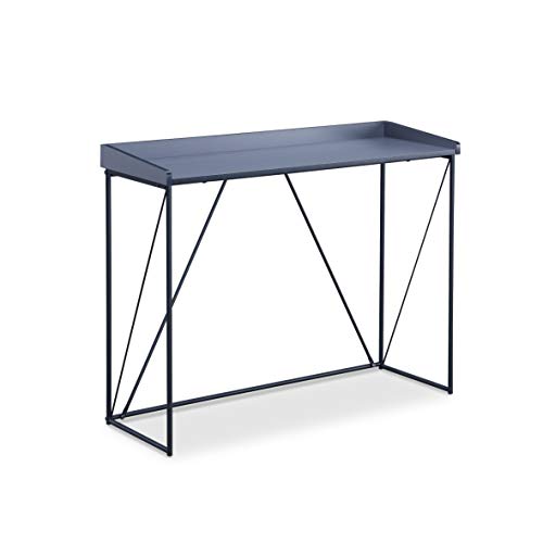Walter Consola Design Industrial Lacado Negro Metal y MDF 100x35x75 cm Walter Consola Design Industrial Lacado Negro Metal y MDF 100x35x75 cm