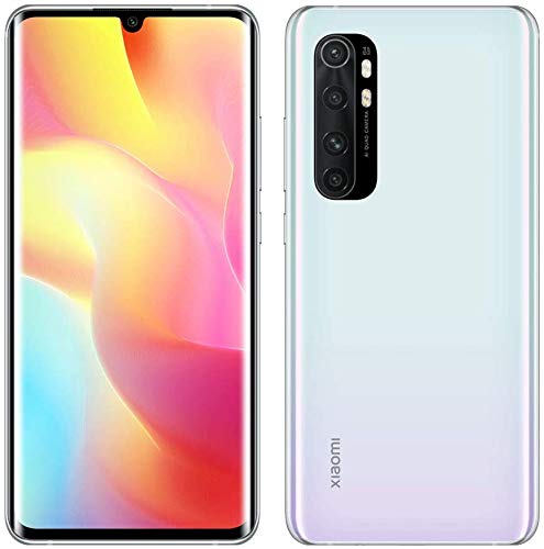 Xiaomi Mi Note 10 Lite - Smartphone de 6.47" (Pantalla curvada AMOLED 3D, 6 GB RAM, 128 GB ROM, cámara Quad de 64 MP) Glacier White [International Version]