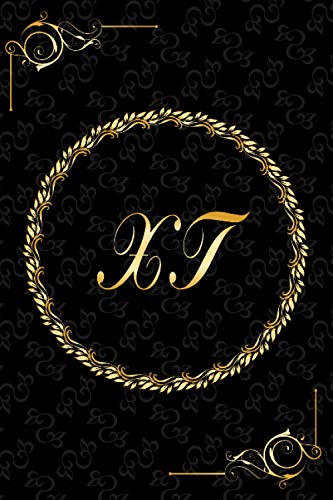 XT: Golden Monogrammed Letters, Executive Personalized Journal With Two Letters Initials, Designer Professional Cover, Perfect Unique Gift XT: Golden Monogrammed Letters, Executive Personalized Journal With Two Letters Initials, Designer Professional Cover, Perfect Unique Gift