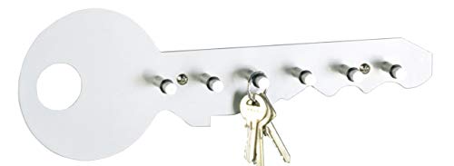 Zeller 13889 - Colgador de llaves con forma de llave, 35 x 4 x 12 cm, color gris aluminio
