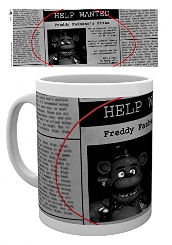 1art1 Five Nights at Freddy'S, Help Wanted Taza Foto (9x8 cm) Y 1x Pegatina Sorpresa