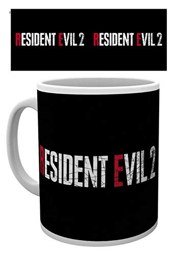 1art1 Resident Evil, 2, Logo Taza Foto (9x8 cm) Y 1x Pegatina Sorpresa