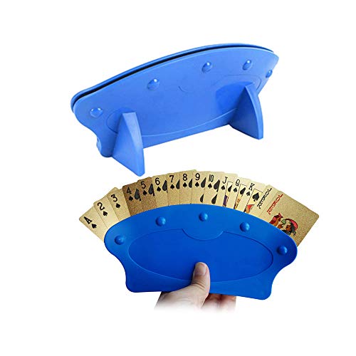 2 Piezas Soporte Para Juego de Cartas, Plastic Poker Rack Juego de Cartas Titular, Soporte de Juego de Tarjetas Soporte de Cartas Elegante, Diseño Curvado, Artefact de Naipe, Azul 2 Piezas Soporte Para Juego de Cartas, Plastic Poker Rack Juego de Cartas Titular, Soporte de Juego de Tarjetas Soporte de Cartas Elegante, Diseño Curvado, Artefact de Naipe, Azul