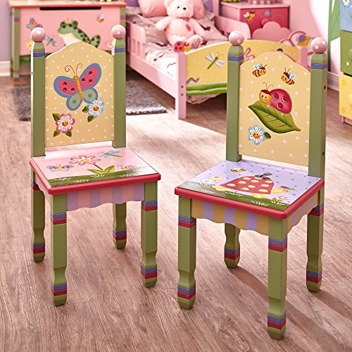 2 sillas de madera Magic Garden Fantasy Fields para niños (sin mesa) W-7484A/2