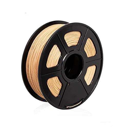 3D Filamento PLA de Color Madera 1.75mm - 1KG/360m Filamento 3D para Impresora 3D / Pluma 3D, Parece Madera, Tolerancia de +/- 0.02mm, Envasado al Vacío