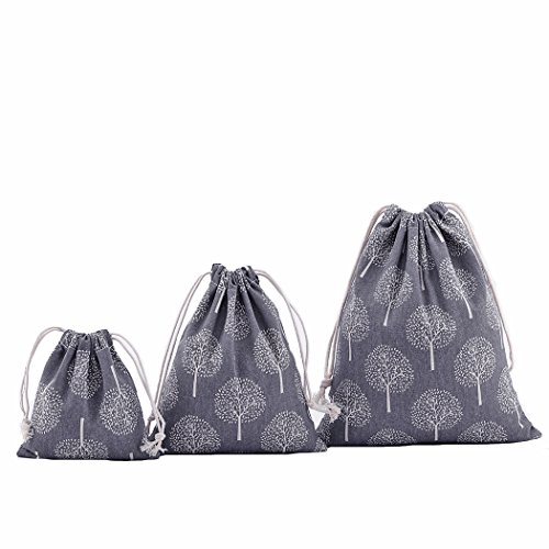 Abaría - 3 Unidades Bolsa de algodón con Cuerdas – Pequeña Saco Bolsas - Bolsa Inserto Organizador para bebé Ropa Juguete pañales - Bolsa de Regalo - 25x 30 cm, 19 x 23 cm, 14 X 16 Abaría - 3 Unidades Bolsa de algodón con Cuerdas – Pequeña Saco Bolsas - Bolsa Inserto Organizador para bebé Ropa Juguete pañales - Bolsa de Regalo - 25x 30 cm, 19 x 23 cm, 14 X 16