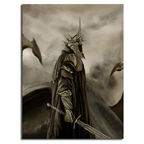 ad El Rey Brujo de Angmar, El Señor de los Anillos, Arte, Lienzo, Cartel, Pintura, Imagen de Pared, Impresión, Decoración Moderna para el Dormitorio, Obra de Arte -60x80cm Sin Marco ad El Rey Brujo de Angmar, El Señor de los Anillos, Arte, Lienzo, Cartel, Pintura, Imagen de Pared, Impresión, Decoración Moderna para el Dormitorio, Obra de Arte -60x80cm Sin Marco