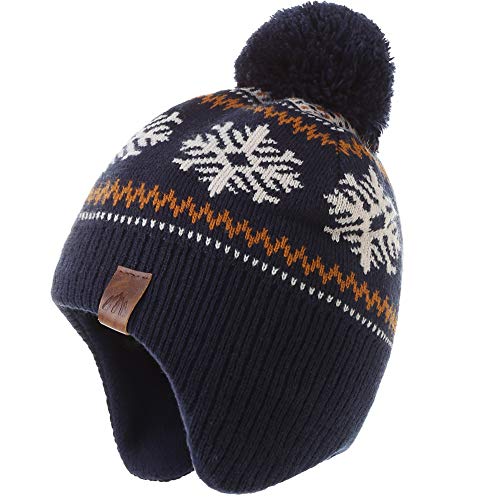 AHAHA - Gorro de invierno para niños con forro polar para esquí - Gorro de punto con orejeras para bebés - También disponible en set de gorro y bufanda AHAHA - Gorro de invierno para niños con forro polar para esquí - Gorro de punto con orejeras para bebés - También disponible en set de gorro y bufanda
