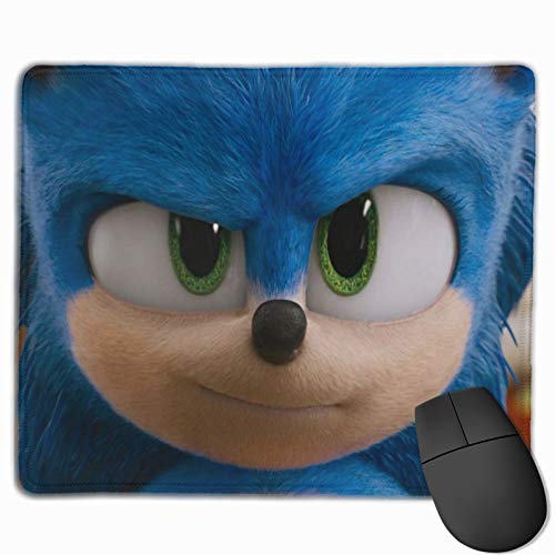 Alfombrilla de ratón Sonic The Hedgehog respetuosa con el medio ambiente, alfombrilla de silicona antideslizante para ratón de 25,4 x 30,4 cm