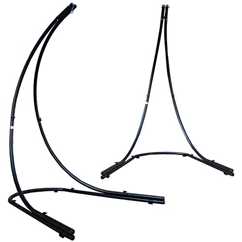 AMANKA Sostén para Silla Colgante 210cm Soporte para Columpio Estructura de Acero Negro Peso máx 150Kg AMANKA Sostén para Silla Colgante 210cm Soporte para Columpio Estructura de Acero Negro Peso máx 150Kg