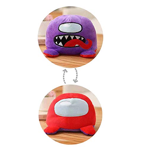 Among Us Peluche Reversible - Último Modelo Original - Super Suave - Juguetes muñecos niños Juego amongus Rojo (Violeta-Rojo) Among Us Peluche Reversible - Último Modelo Original - Super Suave - Juguetes muñecos niños Juego amongus Rojo (Violeta-Rojo)
