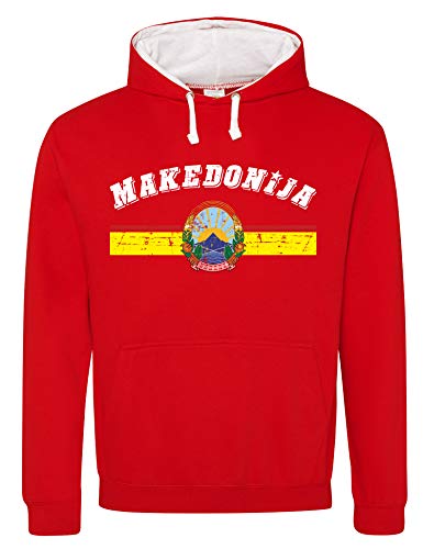 Aprom-Sports D03 RoWe - Sudadera con capucha, diseño de Mazdonien rojo S