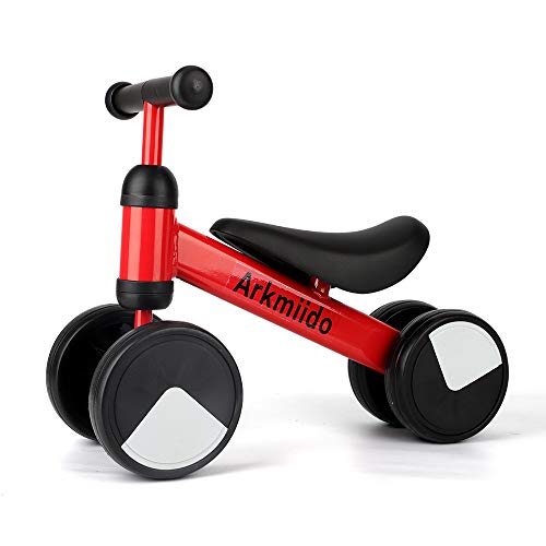 Arkmiido Bicicleta de Equilibrio para niños de 1 a 3 años, Marco de Acero al Carbono, Bicicleta de Entrenamiento para Caminar sin Pedal, Regalos de cumpleaños para niños y niñas