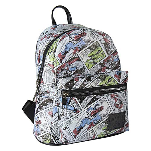 ARTESANIA CERDA Mochila Casual Moda Marvel, Unisex Adultos, Gris (Gris), 11x22x22 cm (W x H x L)