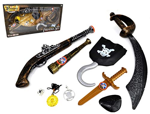ARUNDEL SERVICES EU Pirata vestirse Espadas Accesorio Pirata para Disfraces Juguete Piratas Juego de Piratas para Disfraces para niños