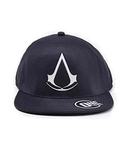 Assassin's Creed Crest Flatbill Cap Gorra de bisbol, Negro (Black Black), Talla única Unisex Adulto