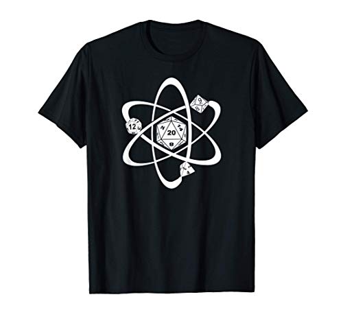 Atom D20 Dados juego de rol de mesa JdR Juego de Rol D20 Camiseta
