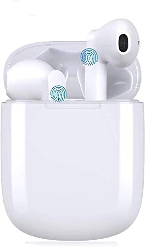 Auriculares inalámbricos Bluetooth 5.0,Control táctil, IPX5 reducción del Ruido estéreo 3D HD, con micrófono y Estuche de Carga portátil para Todos Bluetooth de Android/iPhone/Samsung Auriculares inalámbricos Bluetooth 5.0,Control táctil, IPX5 reducción del Ruido estéreo 3D HD, con micrófono y Estuche de Carga portátil para Todos Bluetooth de Android/iPhone/Samsung