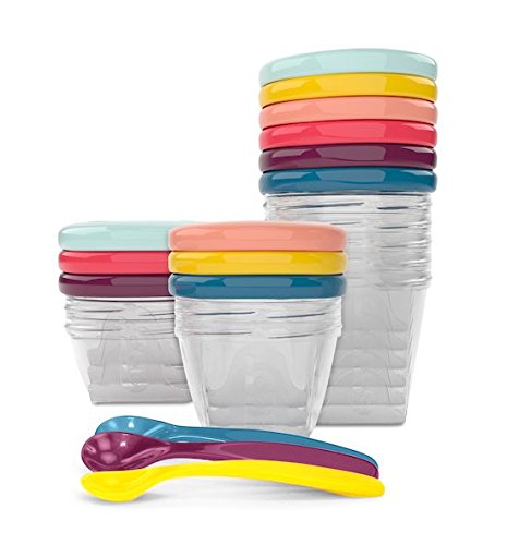 Babymoov Babybols A004310 - Set envases de conservación y cucharas (3 x 120 ml + 3 x 180 ml + 6 x 250 ml + 3 cucharas)