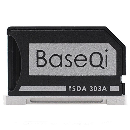 Baseqi aluminio adaptador de tarjeta microSD for Macbook Pro Retina 13"