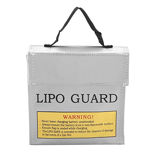 Batería Lipo Bolsa Segura Incombustible a Prueba De Explosiones Proteger Bolsas De Carga 3 Tamaños Guardia De Almacenamiento De La Batería De Seguridad(#2) Batería Lipo Bolsa Segura Incombustible a Prueba De Explosiones Proteger Bolsas De Carga 3 Tamaños Guardia De Almacenamiento De La Batería De Seguridad(#2)
