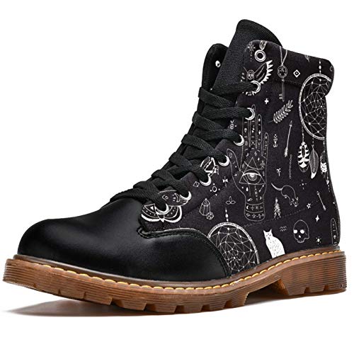 BENNIGIRY Animales de atributos mágicos de Halloween Botas de Invierno Zapatos clásicos de Lona de caña Alta para Mujer BENNIGIRY Animales de atributos mágicos de Halloween Botas de Invierno Zapatos clásicos de Lona de caña Alta para Mujer