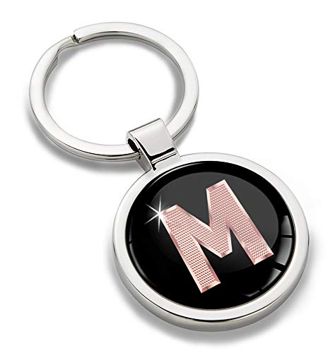 Biomar Labs® Llavero con Iniciales Personalizables en 3D, Letras del Alfabeto A-Z, Oro Rosa, para Hombre y Mujer, Letra M, KK 39 Biomar Labs® Llavero con Iniciales Personalizables en 3D, Letras del Alfabeto A-Z, Oro Rosa, para Hombre y Mujer, Letra M, KK 39