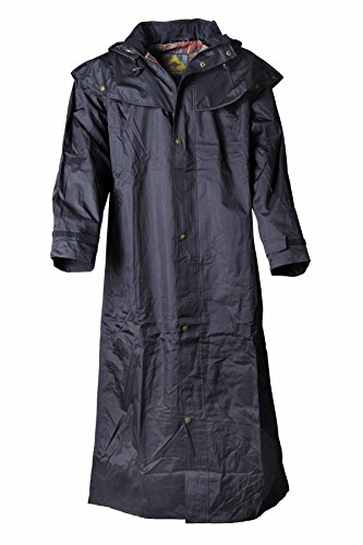 Black Roo Stockman Coat - Abrigo, varias tallas disponibles, color - Noir, tamaño Small