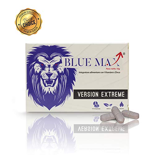 Blue Max® 2Generación – Suplemento Extreme Ginseng – 100% natural – Strong Maca – No receta médica – No contraindicaciones – Aumento potencia y concentración – 1000 mg